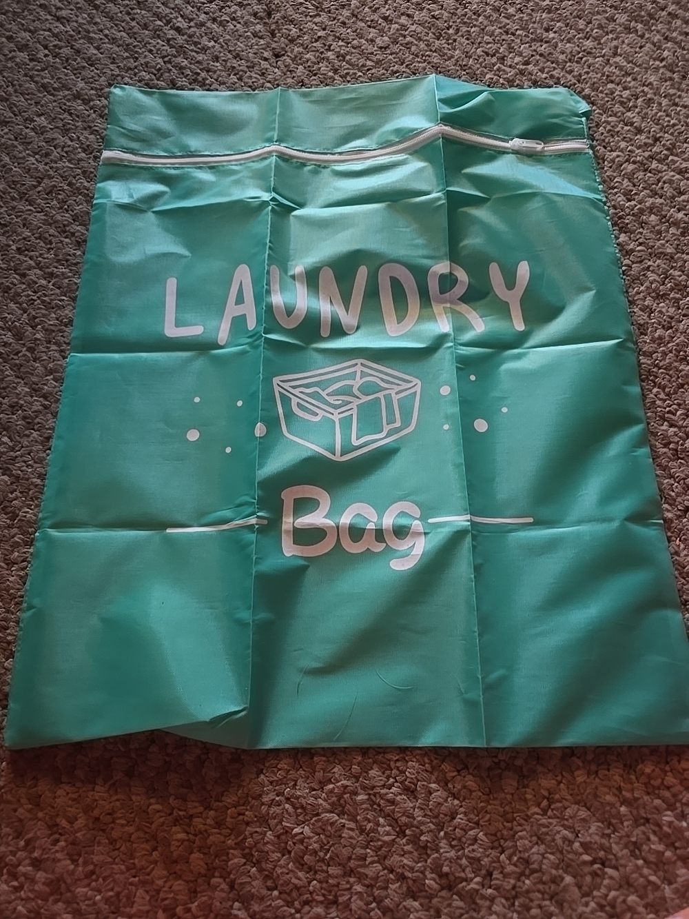 Teal Laundry Bag Garment Storage
